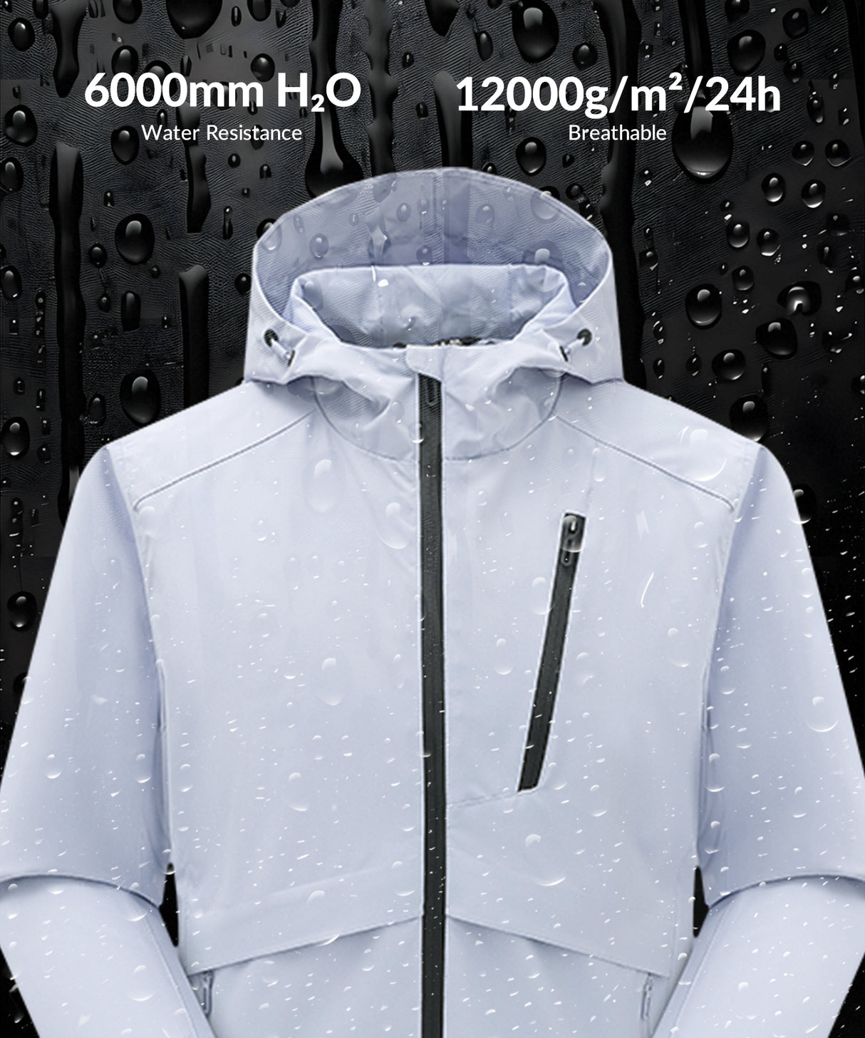 Giacca softshell impermeabile resistente con cappuccio lungo Anywhere | Giacca sportiva da donna Giacca softshell impermeabile resistente con cappuccio lungo Anywhere | Giacca sportiva da donna