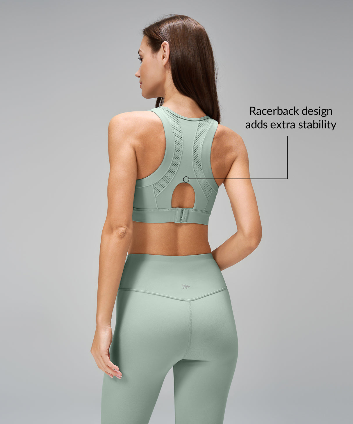 Reggiseno sportivo Power Front Mesh Arched Cutout | Reggiseno sportivo ad alto sostegno da donna