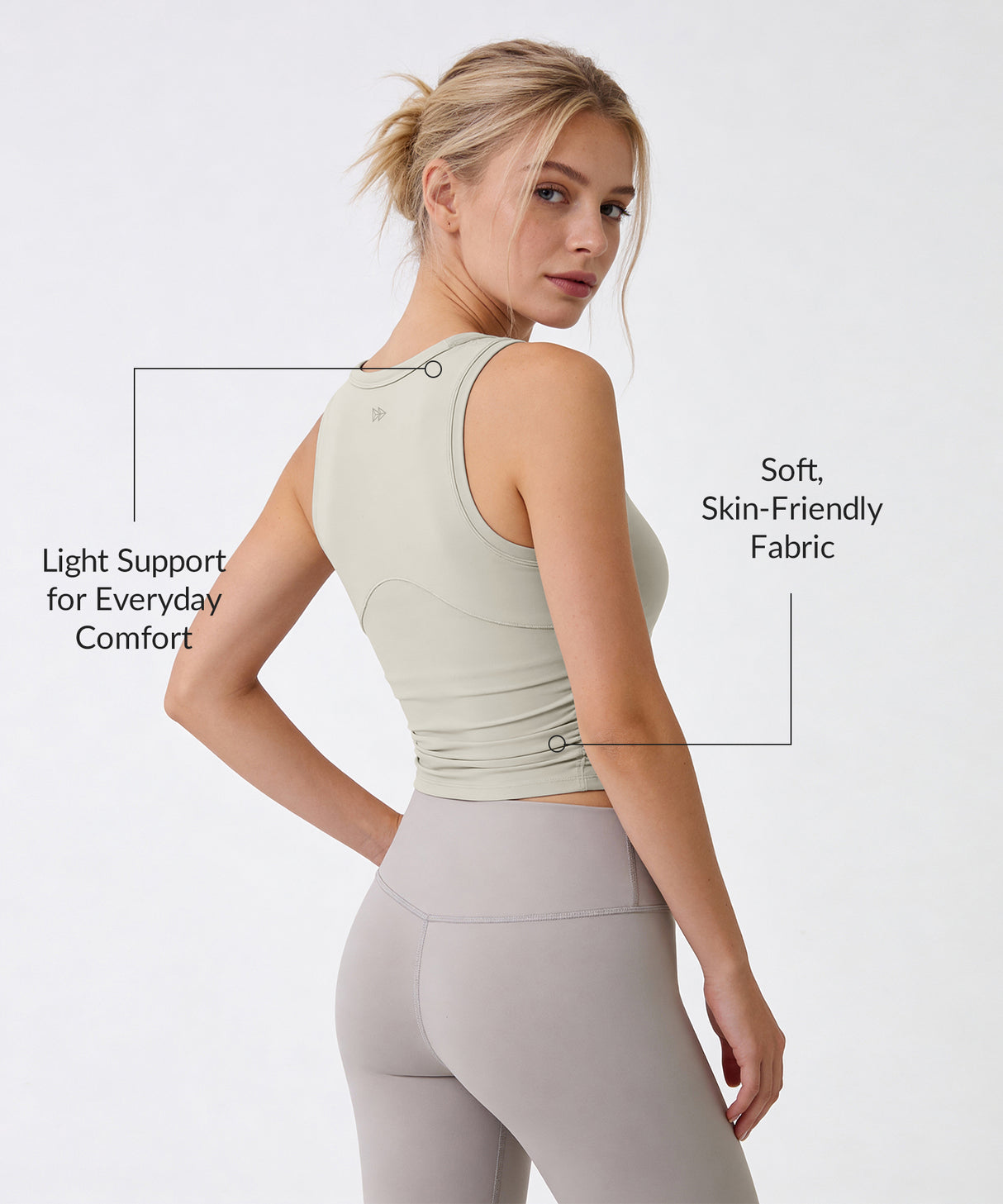 Anywhere Light Support Padded Crop Tank | Women's Sports Tank