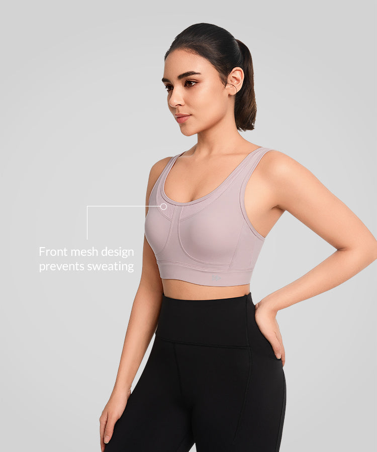 Sujetador deportivo transpirable con espalda cruzada y acolchado para correr | Sujetador deportivo de alta sujeción para mujer Sujetador deportivo transpirable con espalda cruzada y acolchado para correr | Sujetador deportivo de alta sujeción para mujer