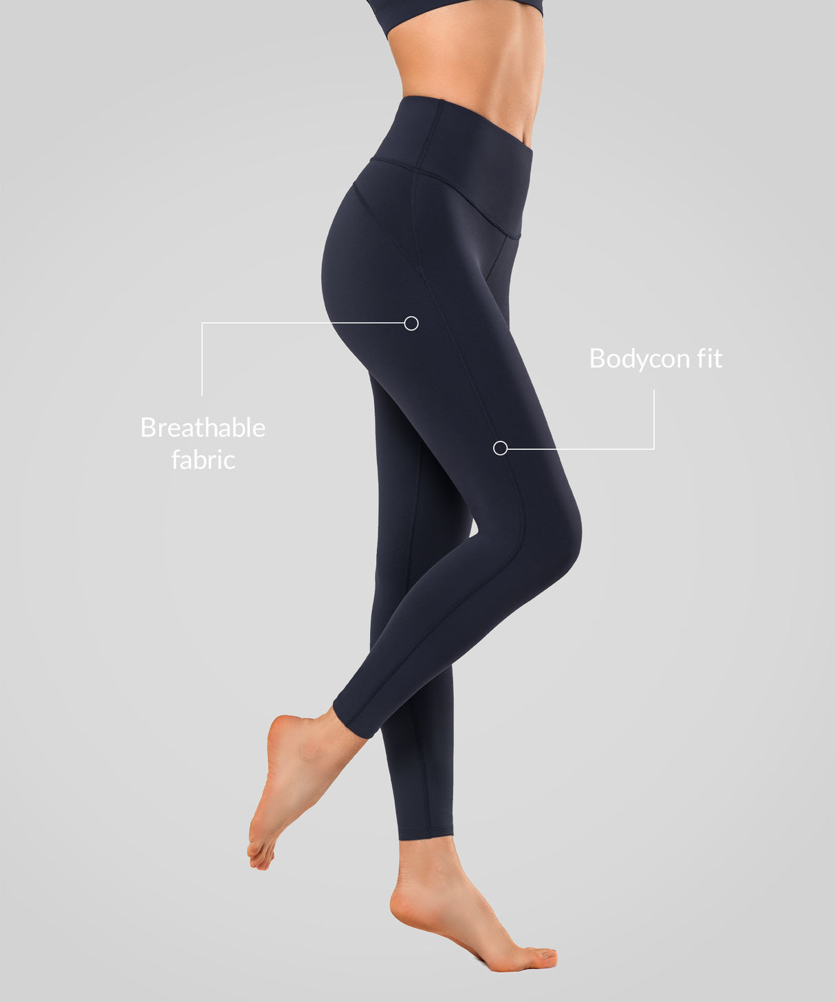 Shift Feuchtigkeitsableitende, butterweiche Yoga-Leggings 24'' 26,5'' | Leicht stützende Leggings für Damen
