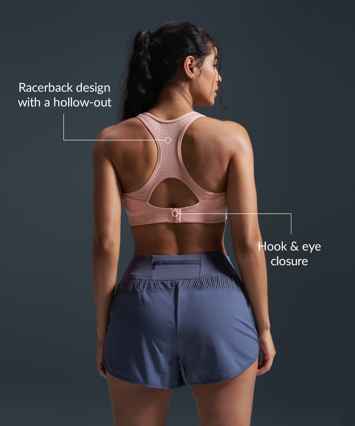 Reggiseno da corsa imbottito Sculpt Racerback Line | Reggiseno sportivo ad alto sostegno da donna