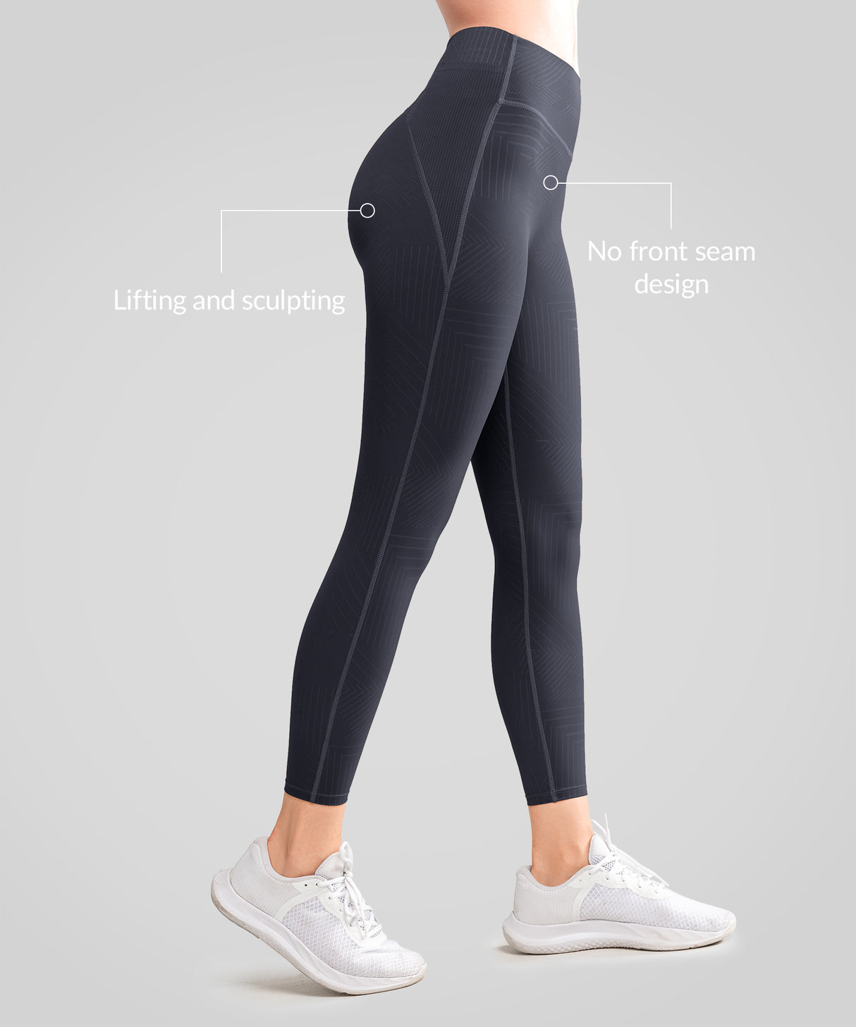Leggings de running Echo de cintura alta y realce de glúteos (66 cm) | Leggings de alta sujeción para mujer