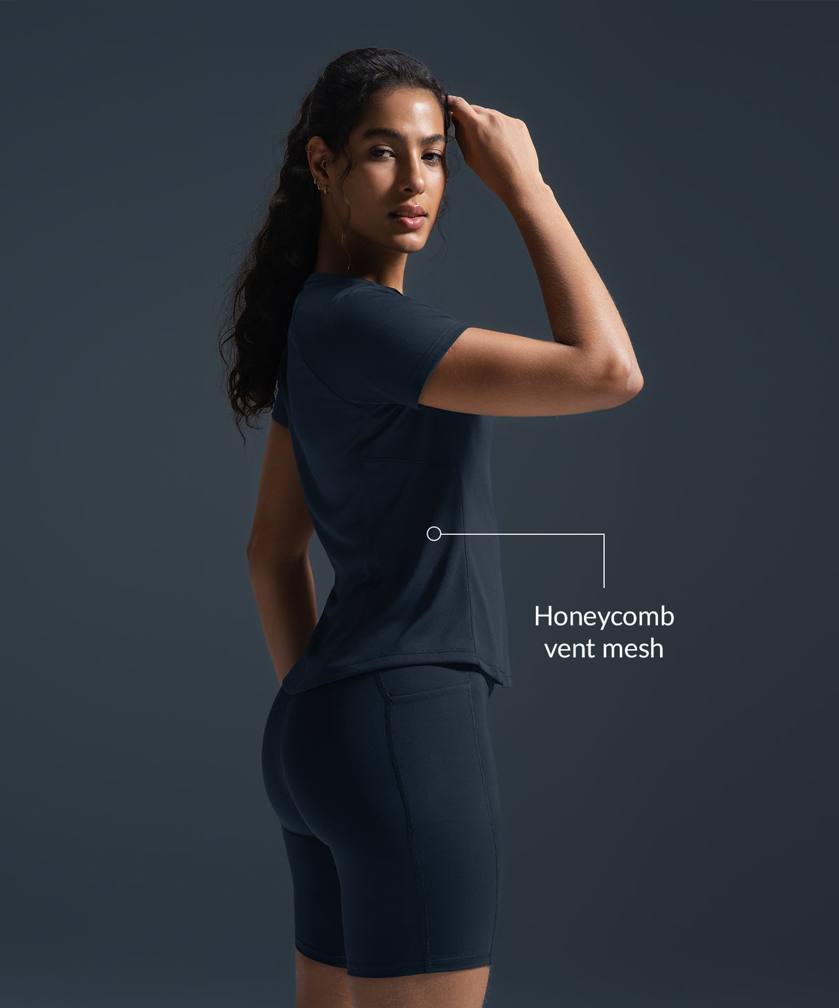 Camiseta ultraligera de tacto fresco y corte ajustado | Camiseta de manga corta para mujer