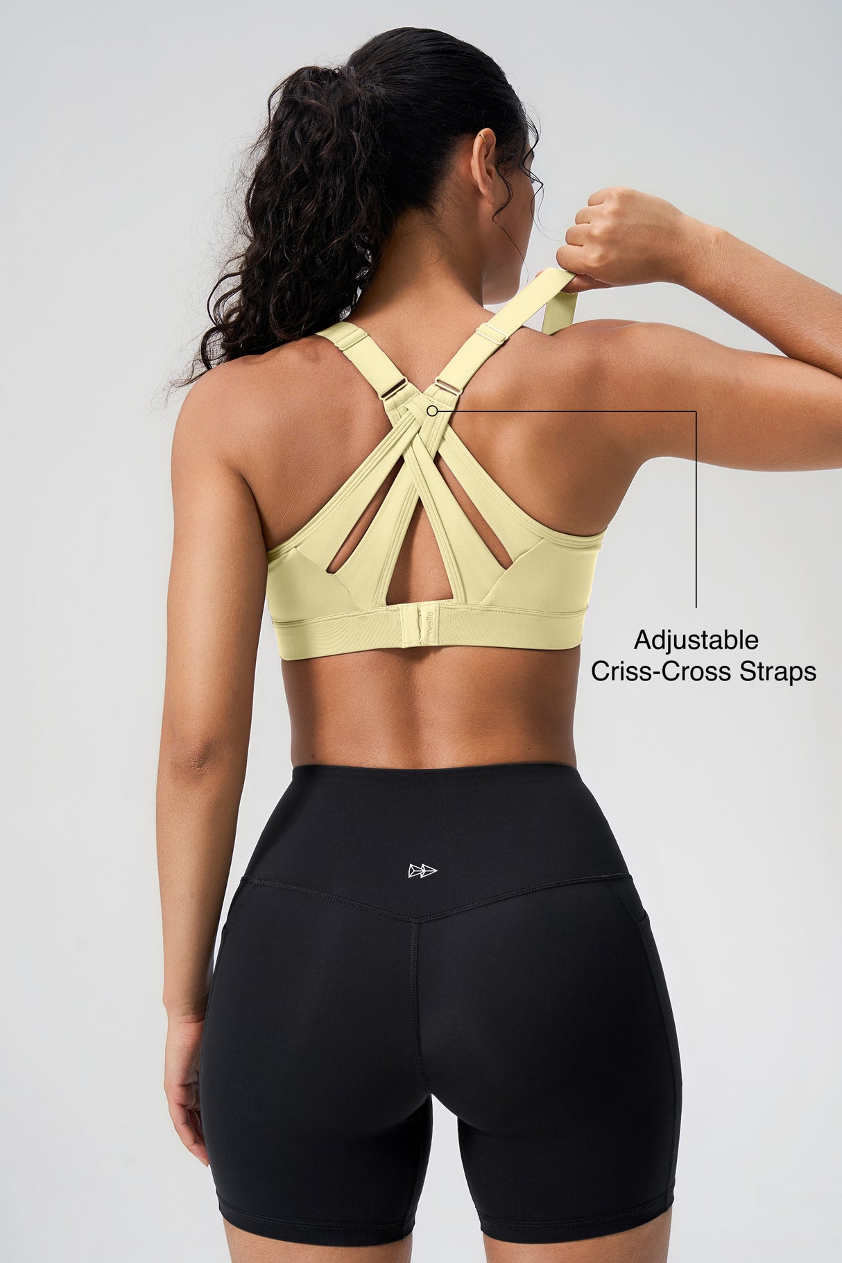 Power™ Adjustable Crisscross Padded Running Bra | Women's High Support Sports Bra