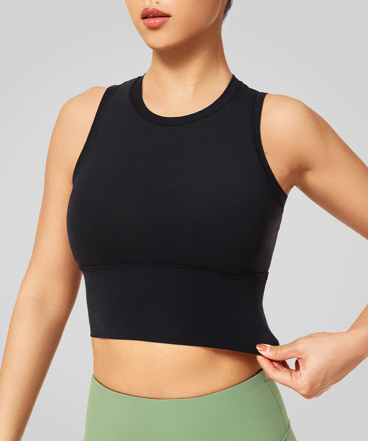 Anywhere High Neck Padded Gym Bra | Women's Light Support Sports Bra