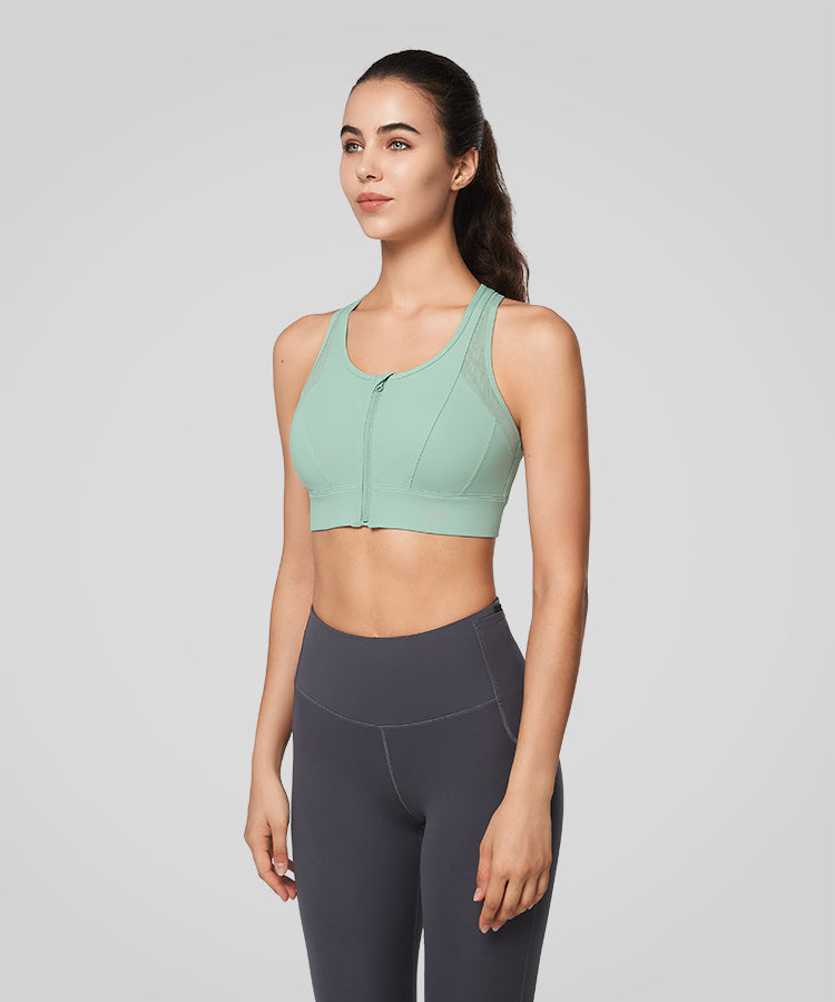 Power Cross Racerback Running Bra | Women's High Support Sports Bra