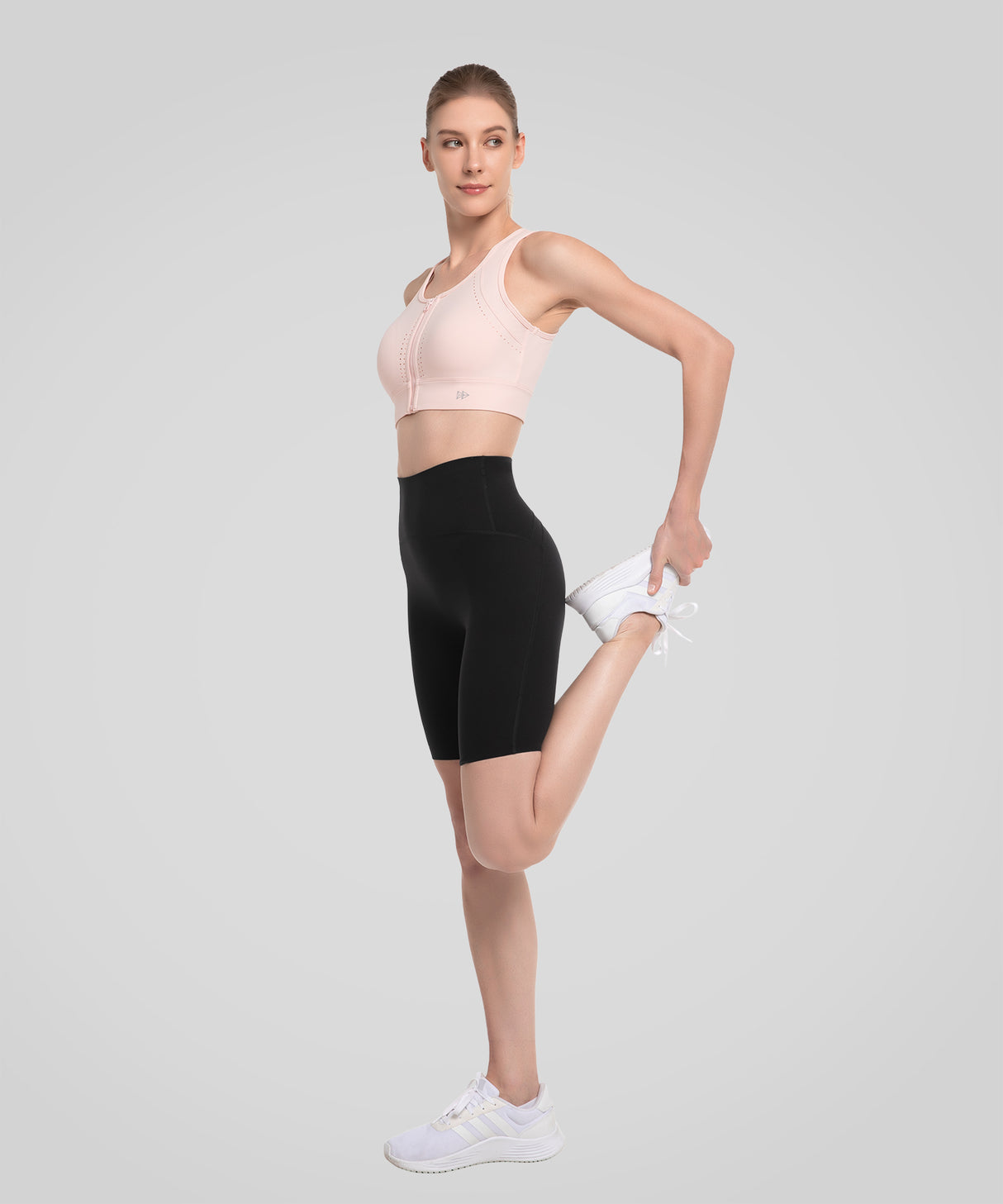 Nahtlose, rutschfeste Shift-Shorts mit hoher Taille, 8" | Laufshorts mit starkem Halt für Damen