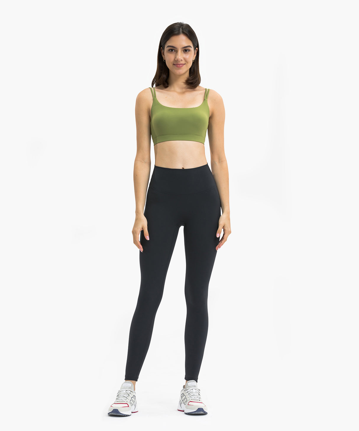Sömlösa, smidiga yogaleggings med hög midja | Damleggings med lätt stöd