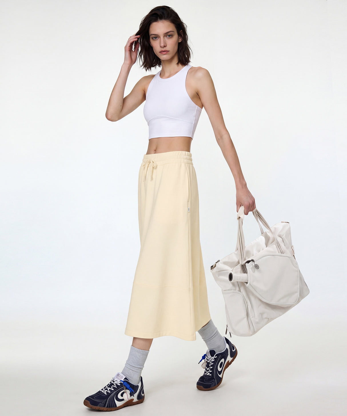 Anywhere Elastic Drawstring Pockets Daily Skirt | Women's Sports Skirt