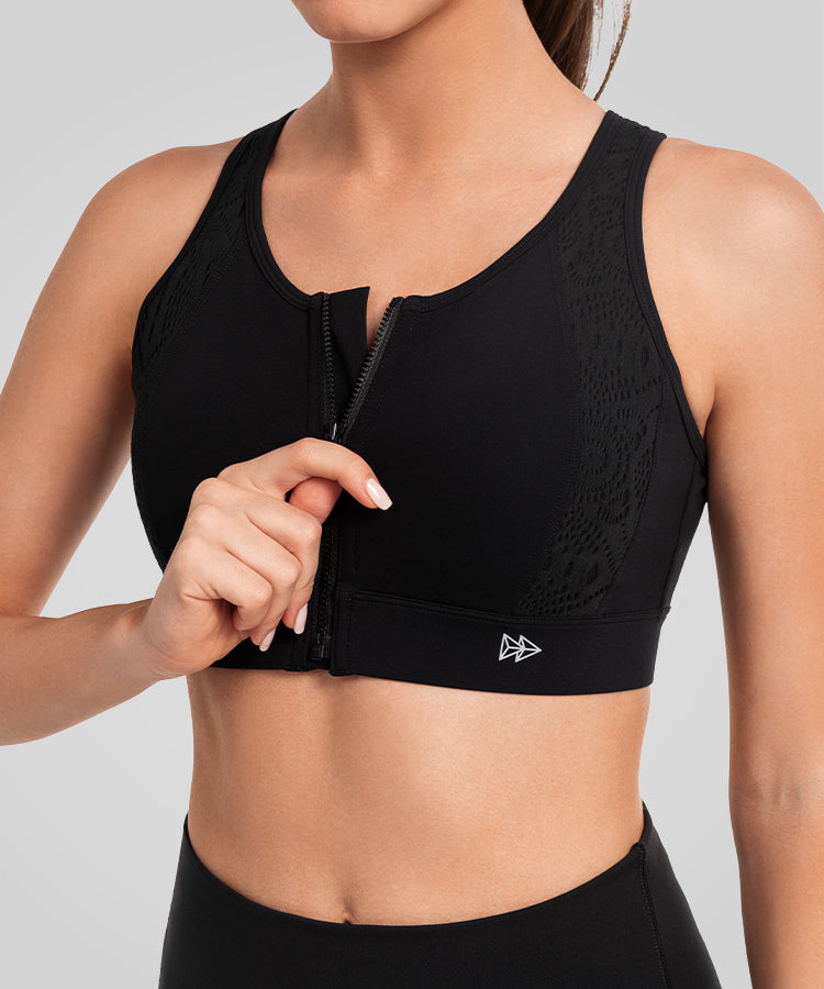 Gepolsterter Lauf-BH mit Echo Cut-Out-Design | Sport-BH mit starkem Halt für Damen