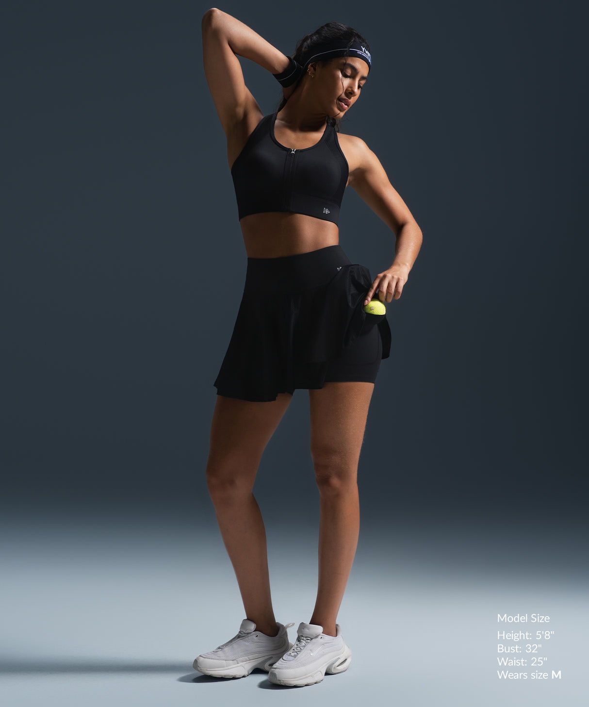 Reggiseno da corsa imbottito con zip frontale Enfold Racerback | Reggiseno sportivo ad alto sostegno da donna