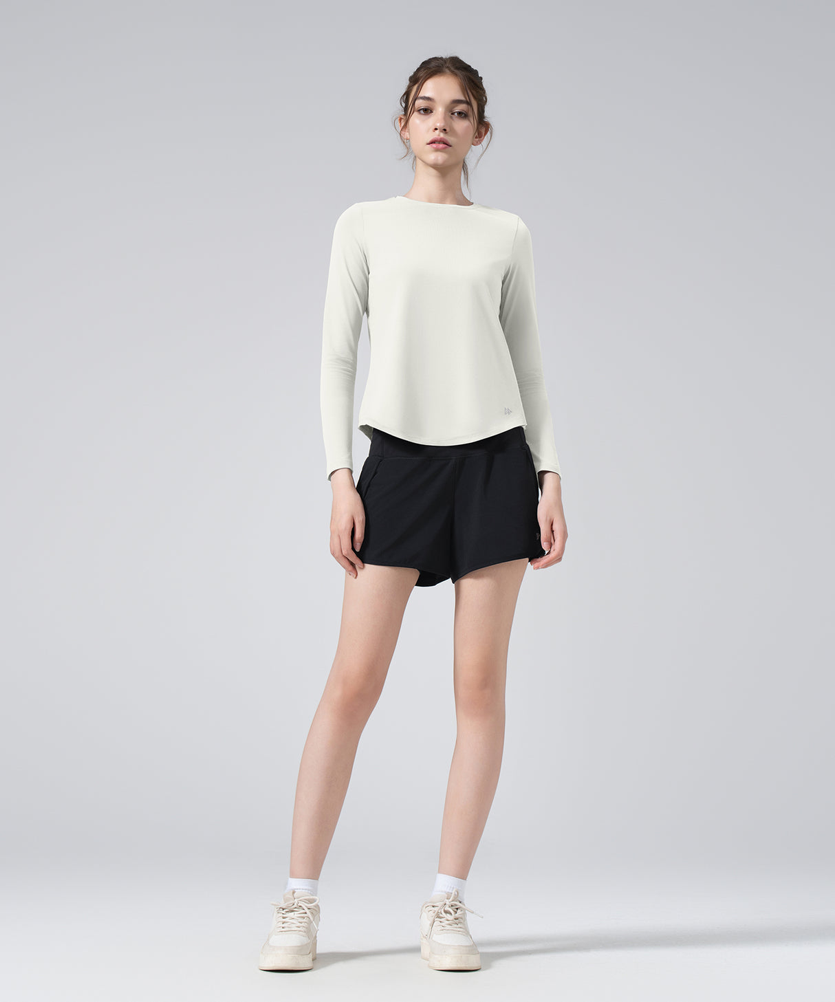 Anywhere Solid Color Long Sleeve Shirt| Women's Long Sleeve T-shirt