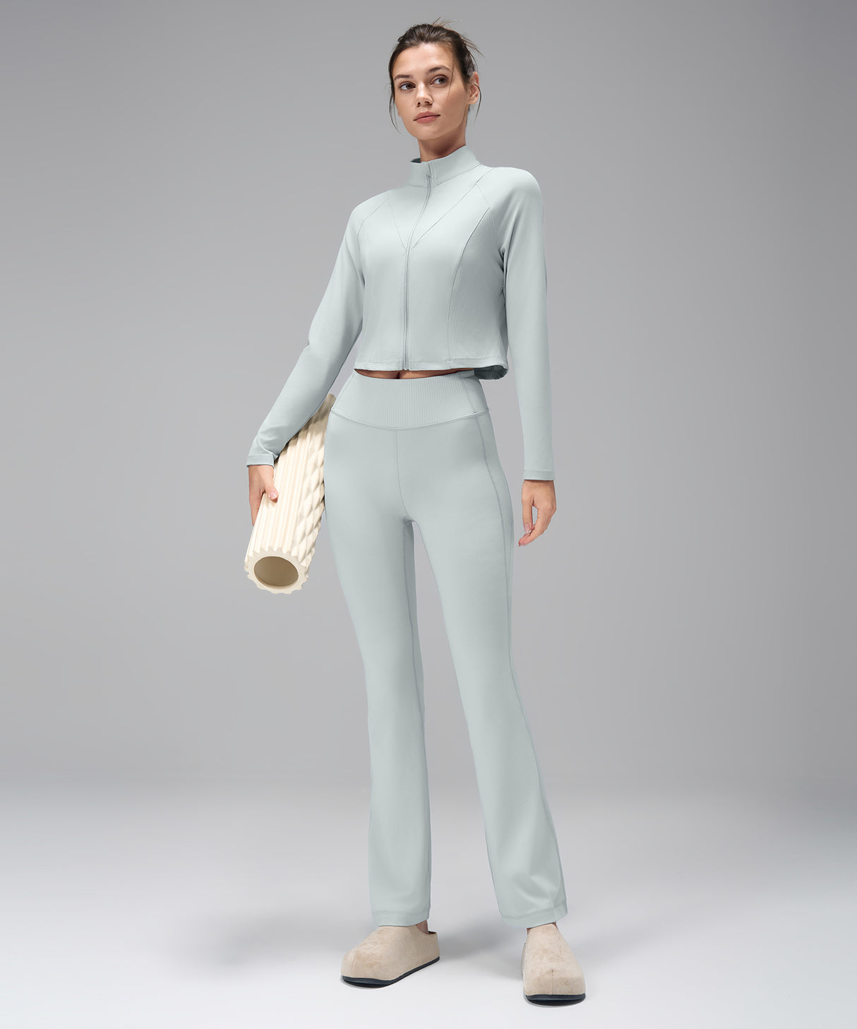 Pantaloni a zampa con vita a righe Anywhere | Pantaloni leggeri con supporto da donna Pantaloni a zampa con vita a righe Anywhere | Pantaloni leggeri con supporto da donna