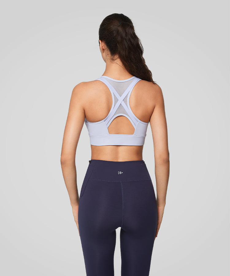 Reggiseno da corsa Power Cross Racerback | Reggiseno sportivo ad alto sostegno da donna