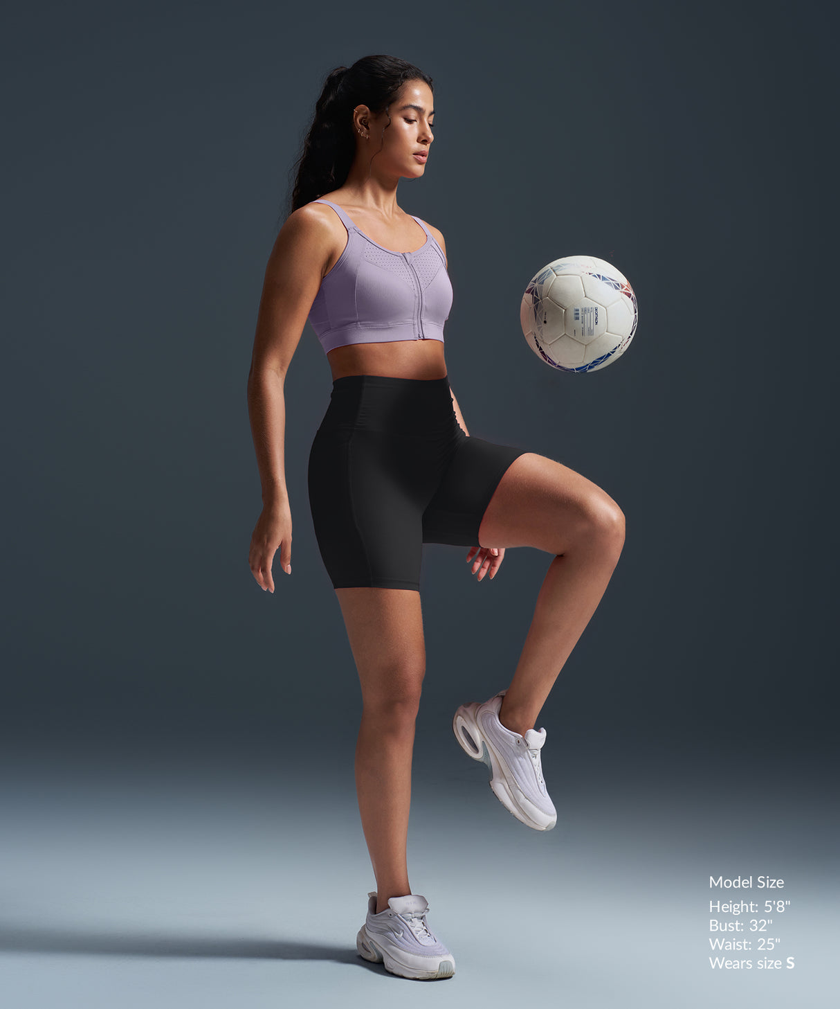 Reggiseno da corsa imbottito con spalline regolabili Power Zip | Reggiseno sportivo ad alto sostegno da donna