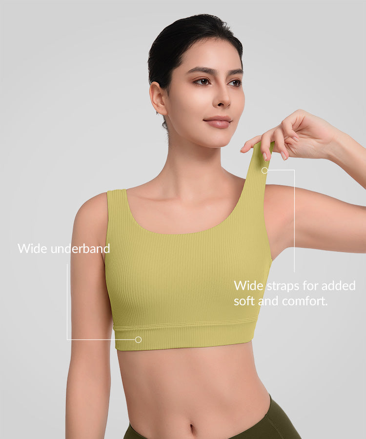 Shift Ribbed Deep U Back Padded Yoga Bra | Women's Light Support Sports Bra Shift Ribbed Deep U Back Padded Yoga Bra | Women's Light Support Sports Bra