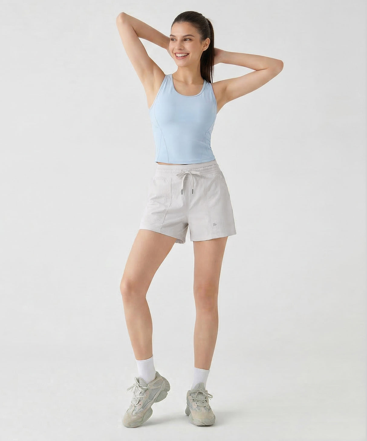 Anywhere Elastic Drawstring Pockets Running Shorts | Women's Running Shorts