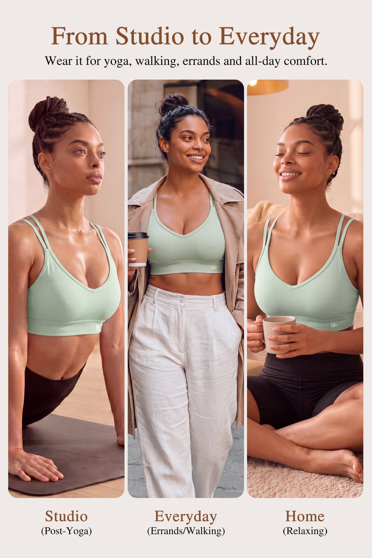 Anywhere™ Breathable Soft Bra for Yoga & Everyday Wear | Women's Light Support Sports Bra