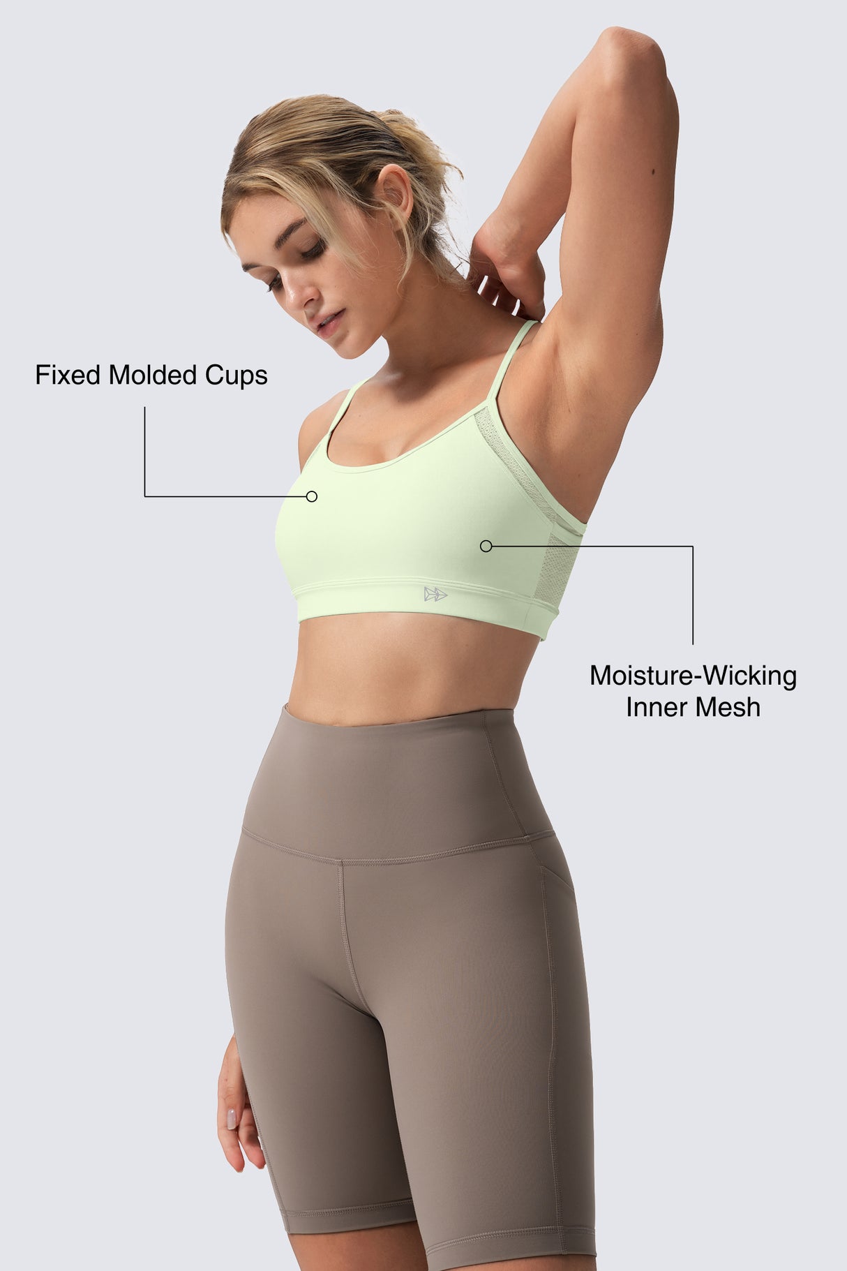 Anywhere™ Double Strap Sheer Mesh Yoga Bra| Women's Light Support Sports Bra