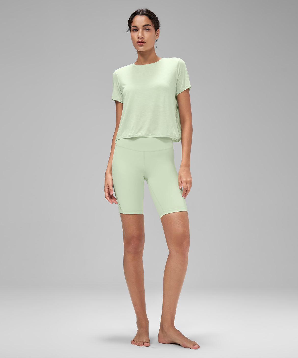 Anywhere Lightweight Soft Relaxed-Fit Cropped Training Tee | Women's Sports T-shirt