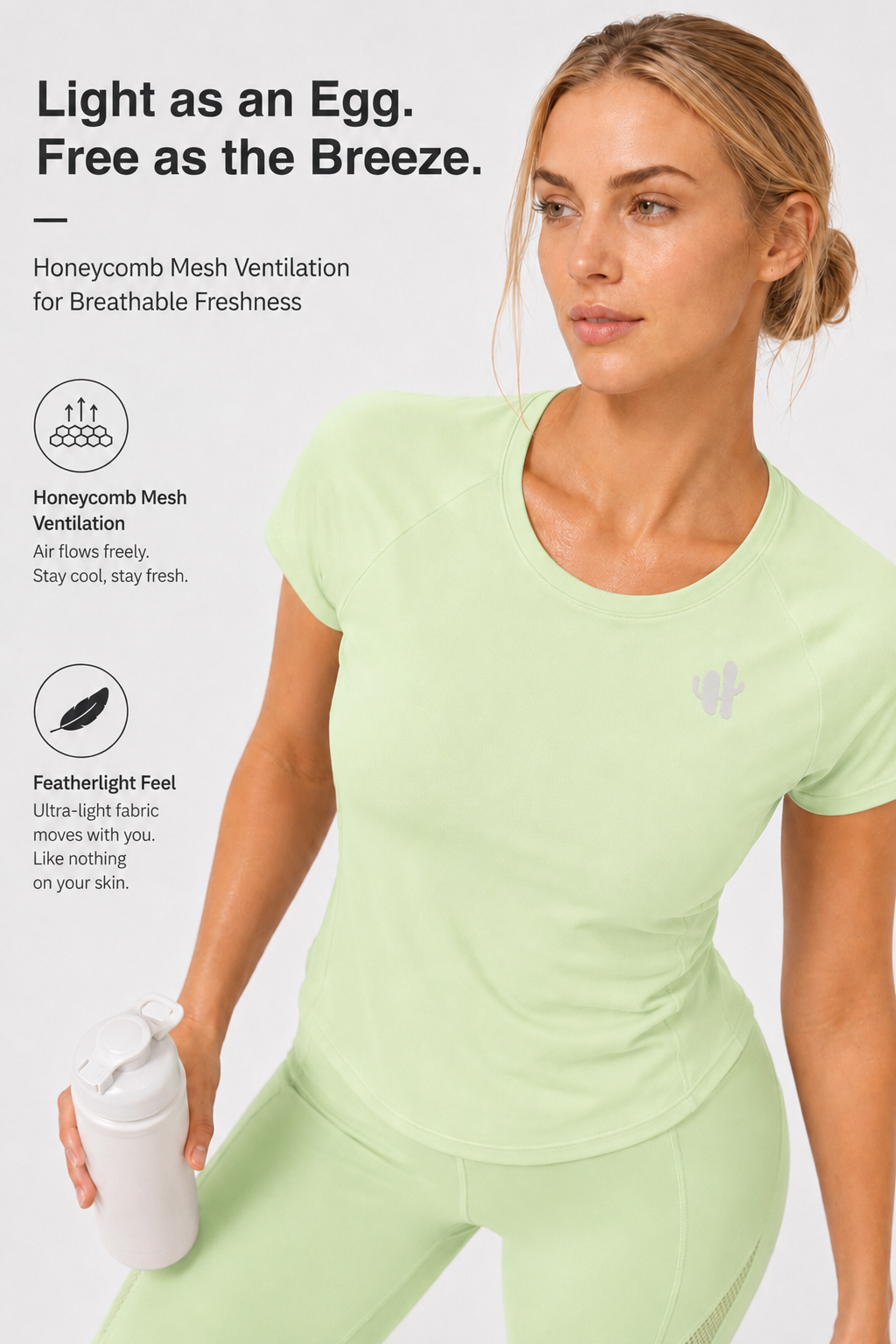 T-shirt slim fit ultraleggera e fresca al tatto | T-shirt a maniche corte da donna