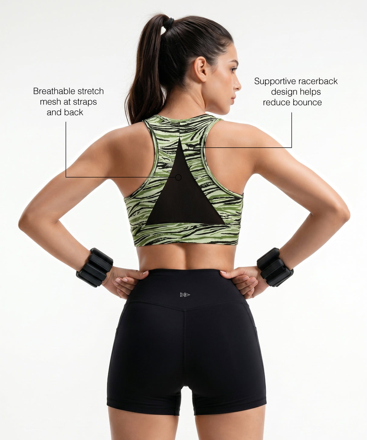 Power Zip-Front Secure High-Support Breathable Training Bra | High-Impact Support Best For Running, HIIT & Training