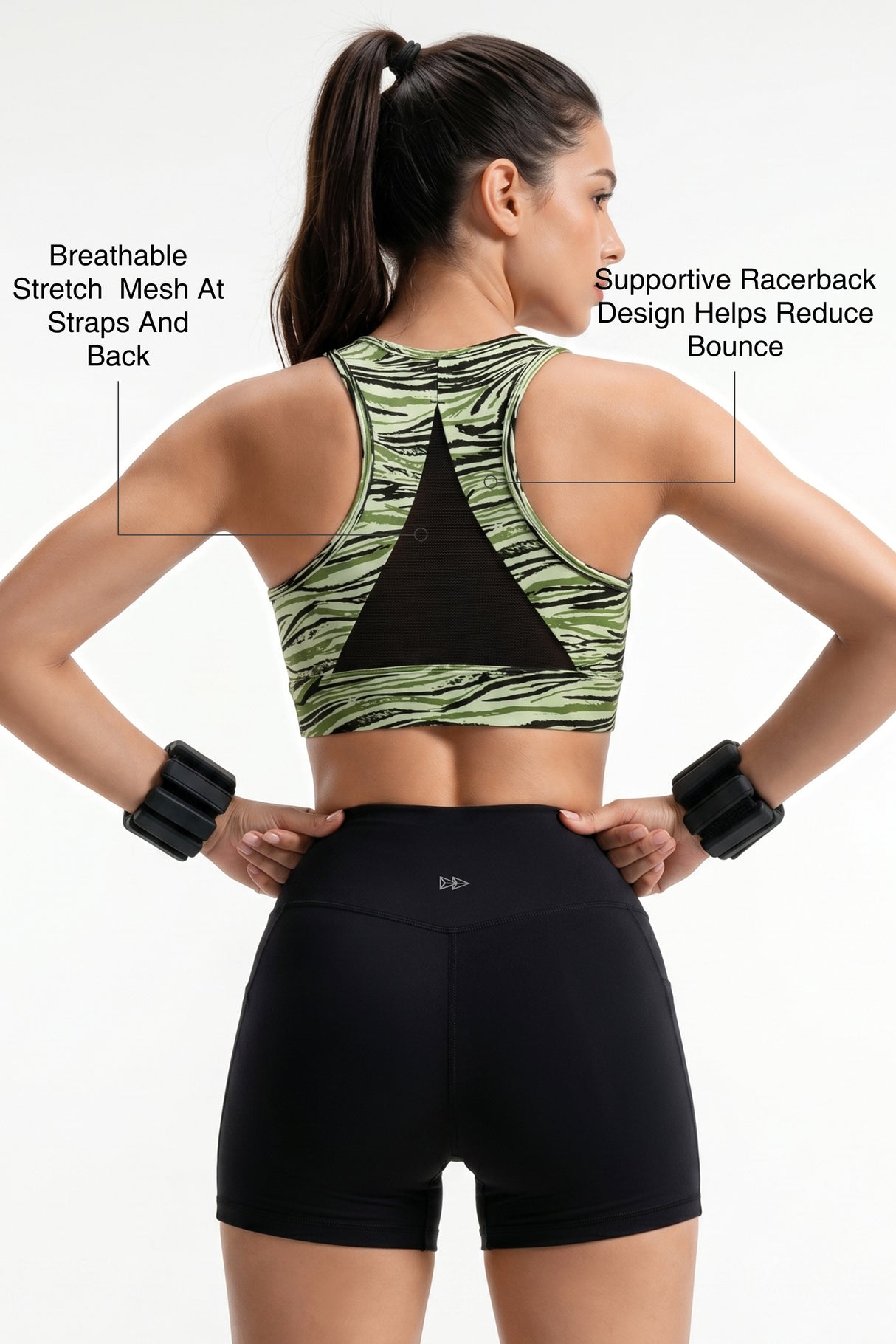 Power™ Zip-Front Secure High-Support Breathable Training Bra | High-Impact Support Best For Running, HIIT & Training