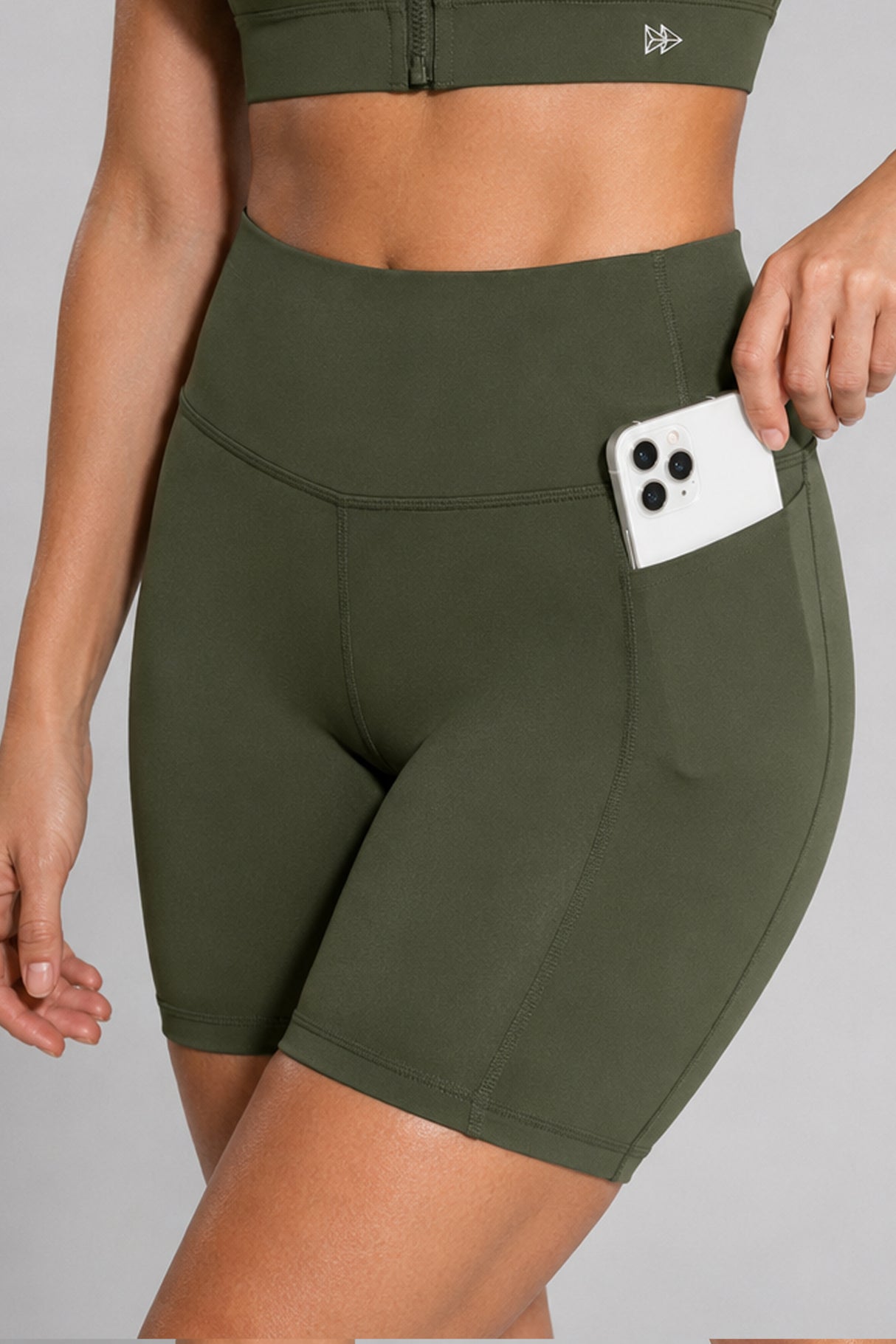 Shift löparshorts med hög midja, tighta, 7,5 cm, 10 cm, 15 cm, 20 cm | Damsportshorts med högt stöd