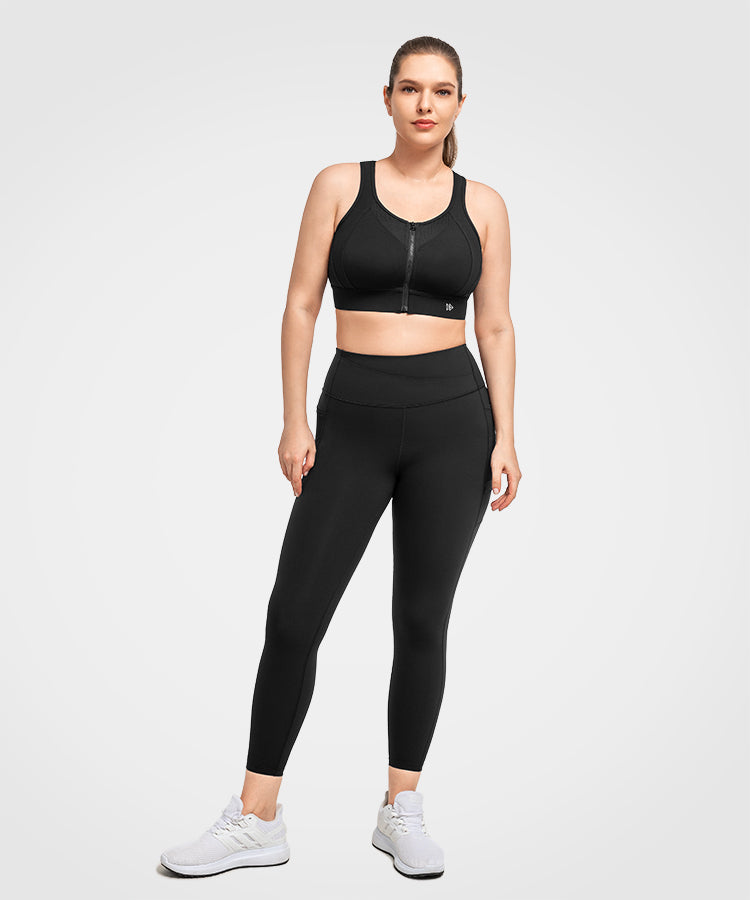 Echo Jacquard Mesh Zip Front Padded Running Bra | Women's High Support Sports Bra Echo Jacquard Mesh Zip Front Padded Running Bra | Women's High Support Sports Bra