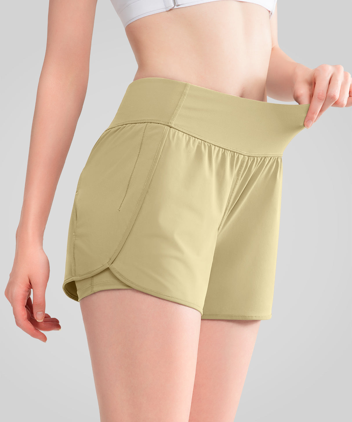 Shift Quick Dry Inner Mesh Workout Shorts mit Tasche 3,5'' | Damen Laufshorts