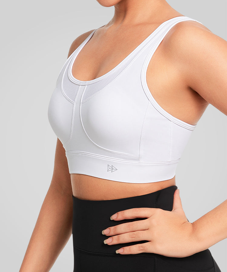 Sujetador deportivo transpirable con espalda cruzada y acolchado para correr | Sujetador deportivo de alta sujeción para mujer Sujetador deportivo transpirable con espalda cruzada y acolchado para correr | Sujetador deportivo de alta sujeción para mujer