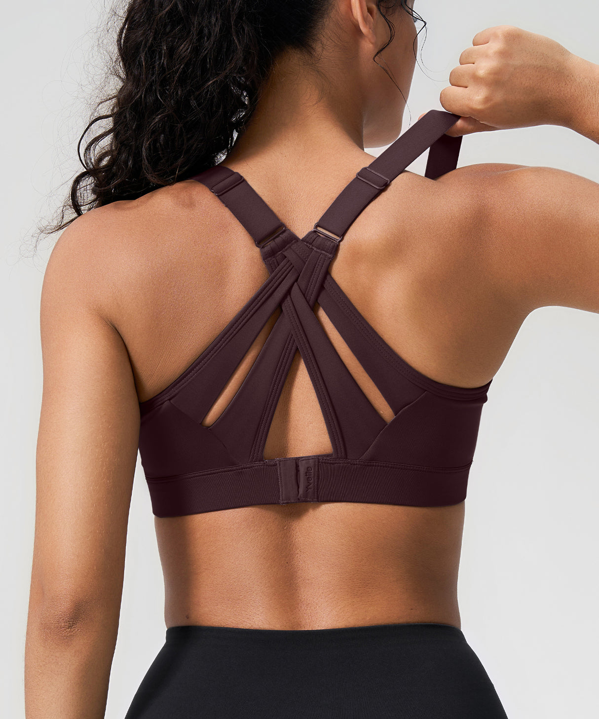 Power Adjustable Crisscross Padded Running Bra | Women's High Support Sports Bra