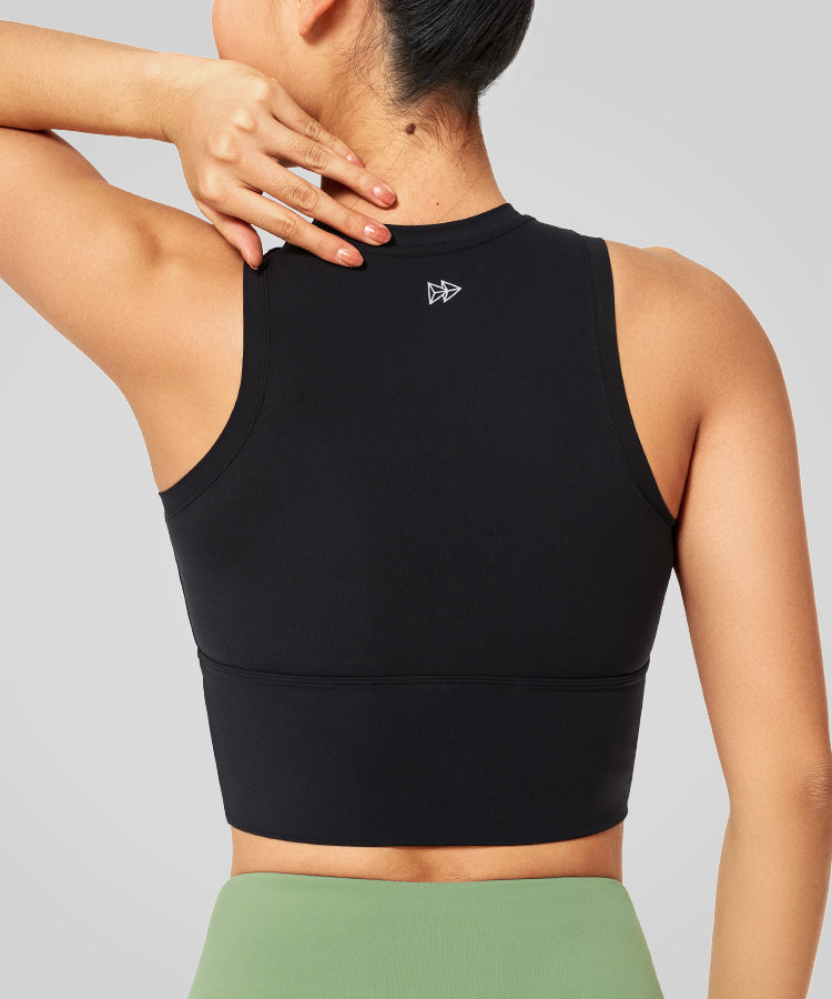Anywhere High Neck Padded Gym Bra | Women's Light Support Sports Bra
