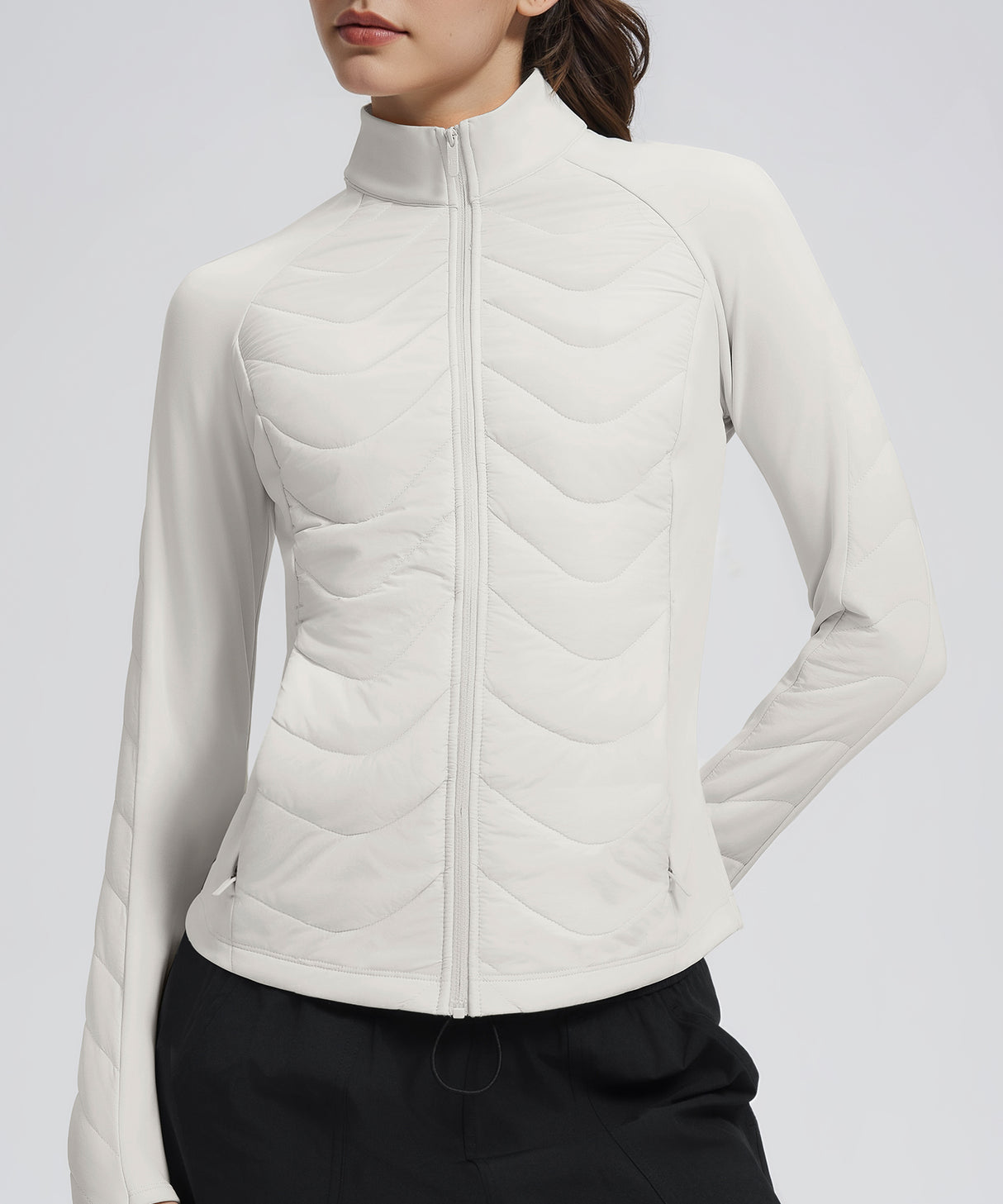 Chaqueta ligera de polar acolchada con cremallera para cualquier ocasión | Chaquetas para mujer Chaqueta ligera de polar acolchada con cremallera para cualquier ocasión | Chaquetas para mujer