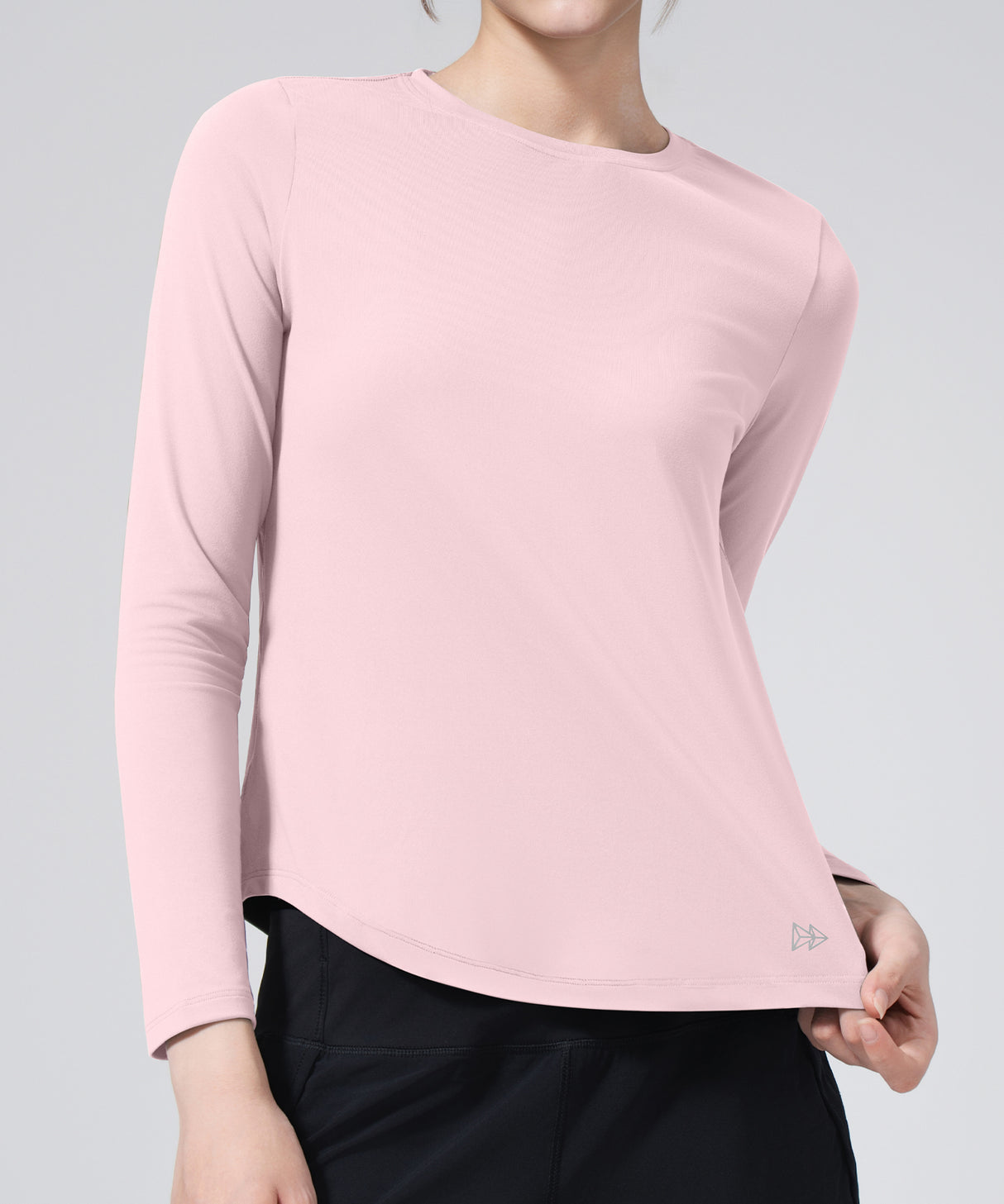 Camisa de manga larga de color liso para cualquier ocasión | Camiseta de manga larga para mujer