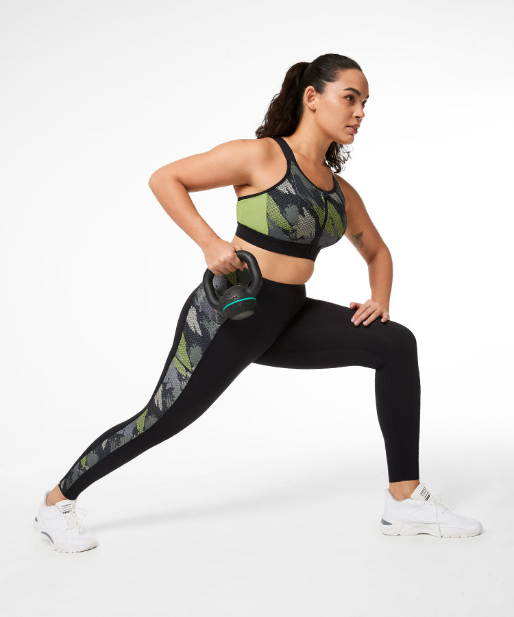 Echo Camouflage Pockets Stretchy Running Leggings | Women's High Support Leggings