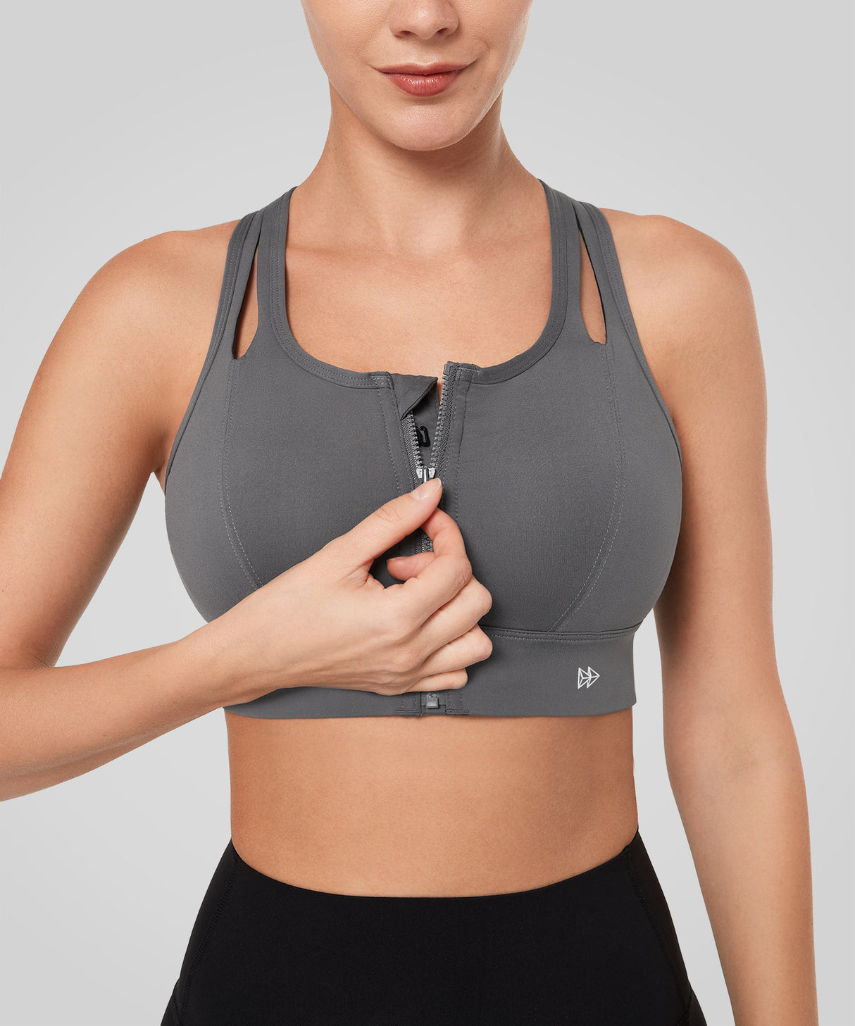 Enfold Longline Hollow Racerback Padded Running Bra | Women's High Support Sports Bra Enfold Longline Hollow Racerback Padded Running Bra | Women's High Support Sports Bra