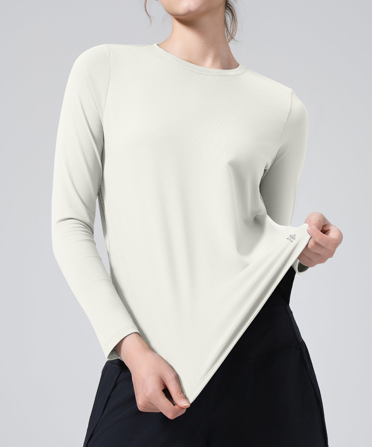 Anywhere Solid Color Long Sleeve Shirt| Women's Long Sleeve T-shirt