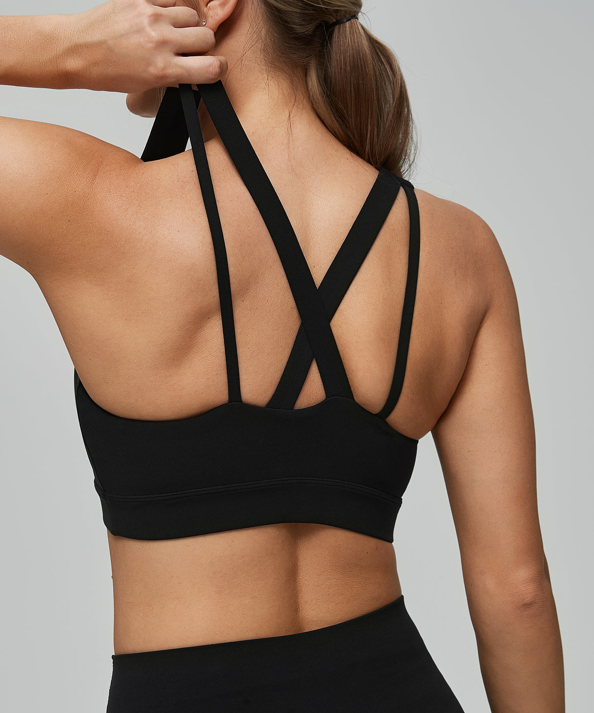 Anywhere V-neck Cross back Longline Yoga Bra| Women's Light Support Sports Bra