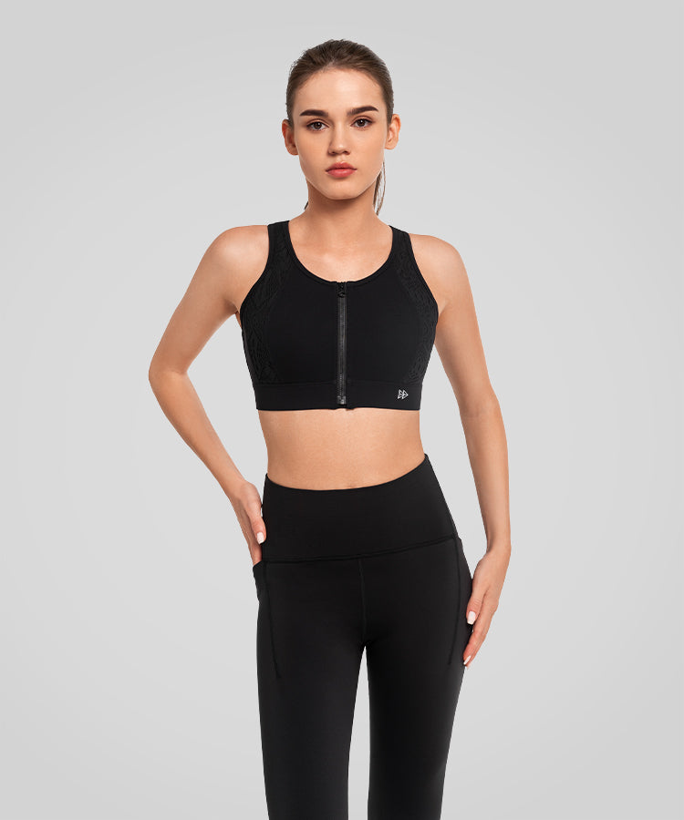 Gepolsterter Lauf-BH mit Echo Cut-Out-Design | Sport-BH mit starkem Halt für Damen