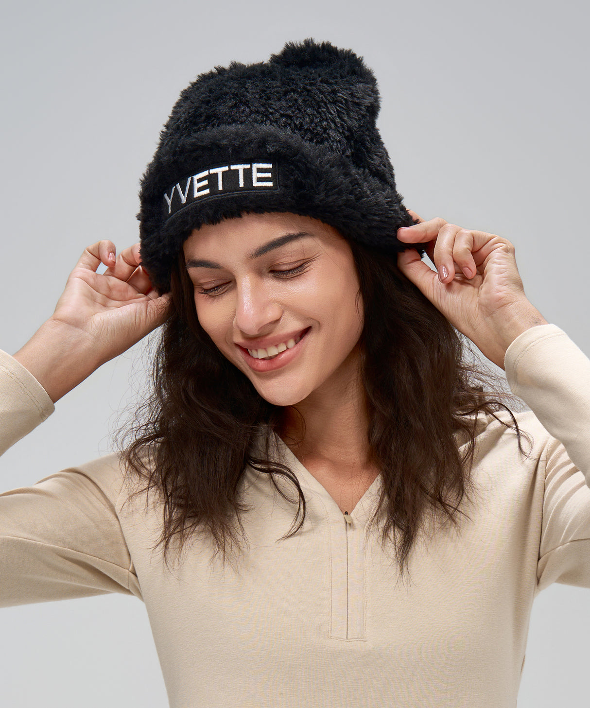 Yvette Plush Warm Beanie Hat