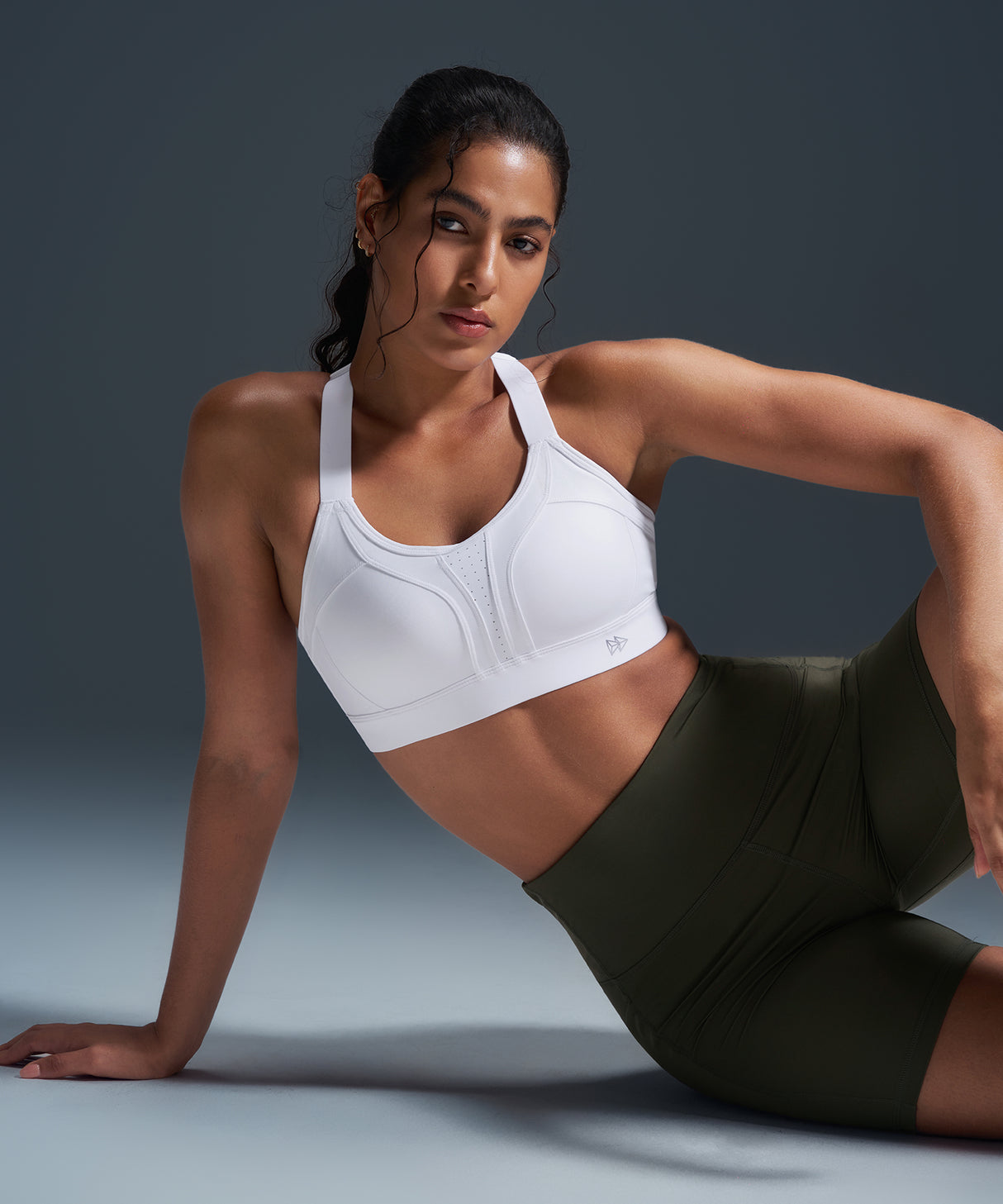 Justerbar löpar-BH med vadderad korsning | Sport-BH med högt stöd för kvinnor