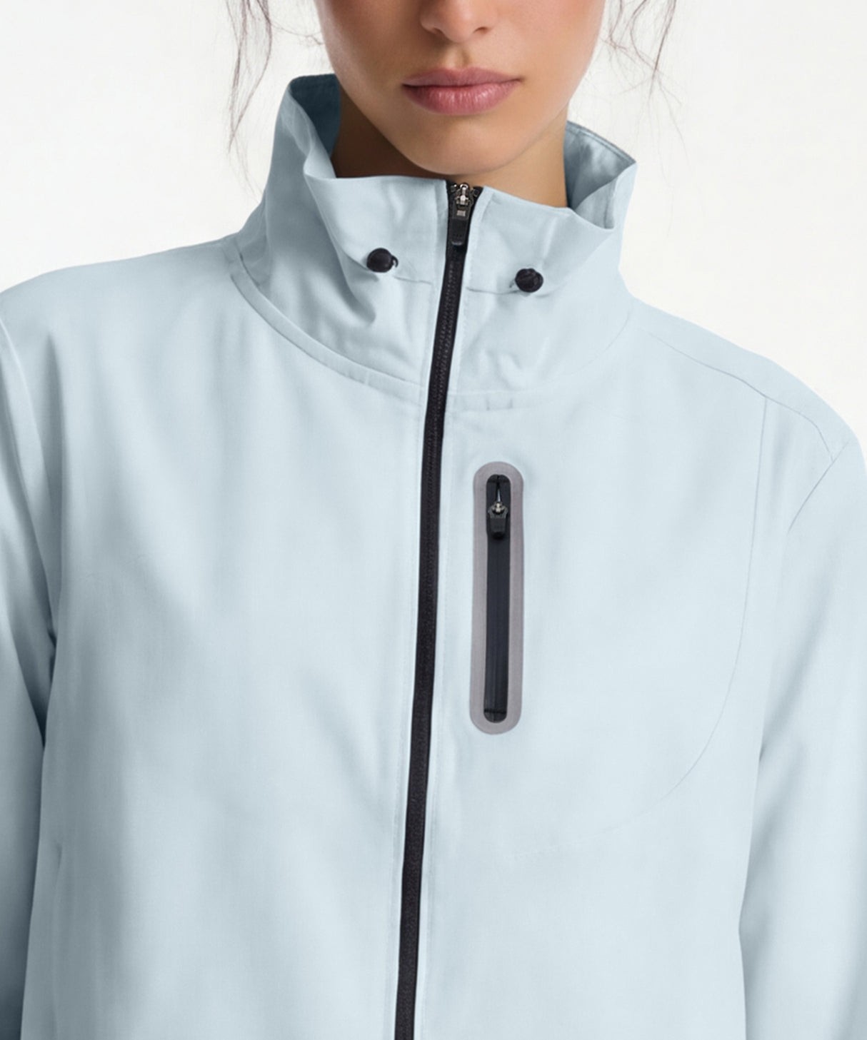 Anywhere Crop Drawcords Durable Waterproof Softshell Jacket | Women's Sports Jacket