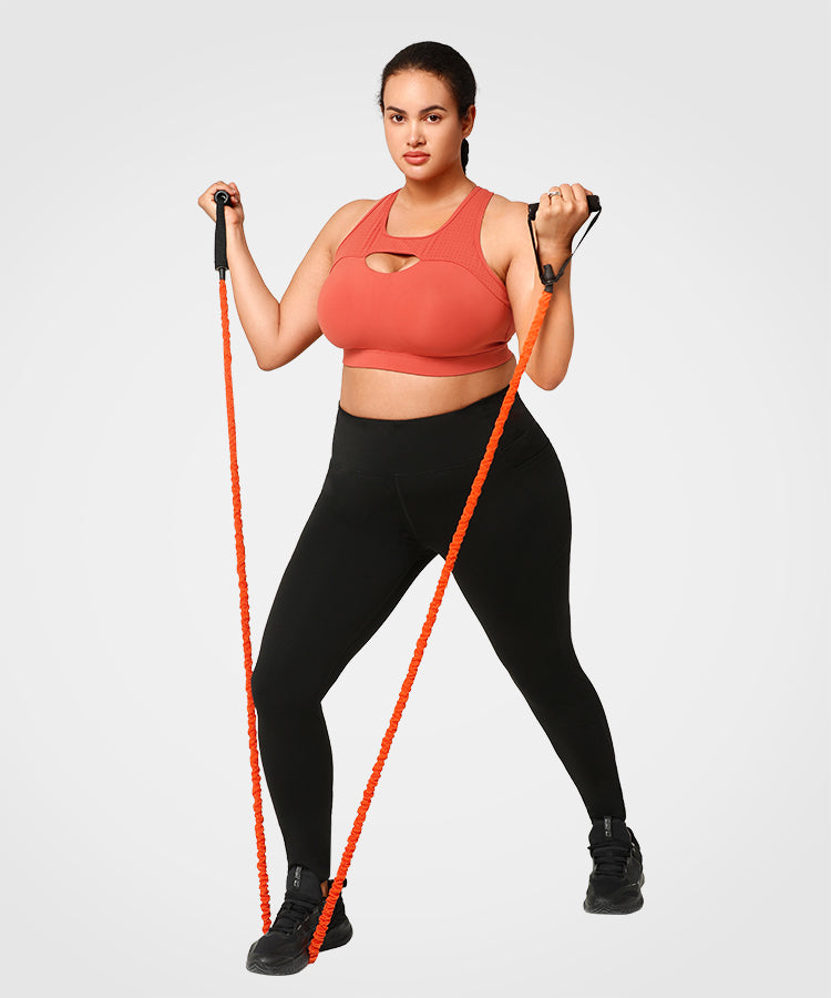 Enfold Hollow Out gepolsterter Lauf-BH | Sport-BH mit starkem Halt für Damen