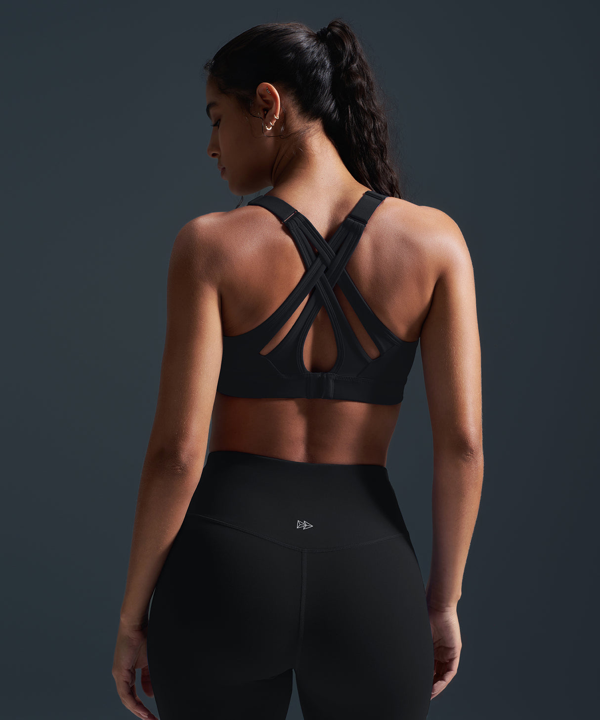 Reggiseno da corsa imbottito con incrocio regolabile Power | Reggiseno sportivo ad alto sostegno da donna