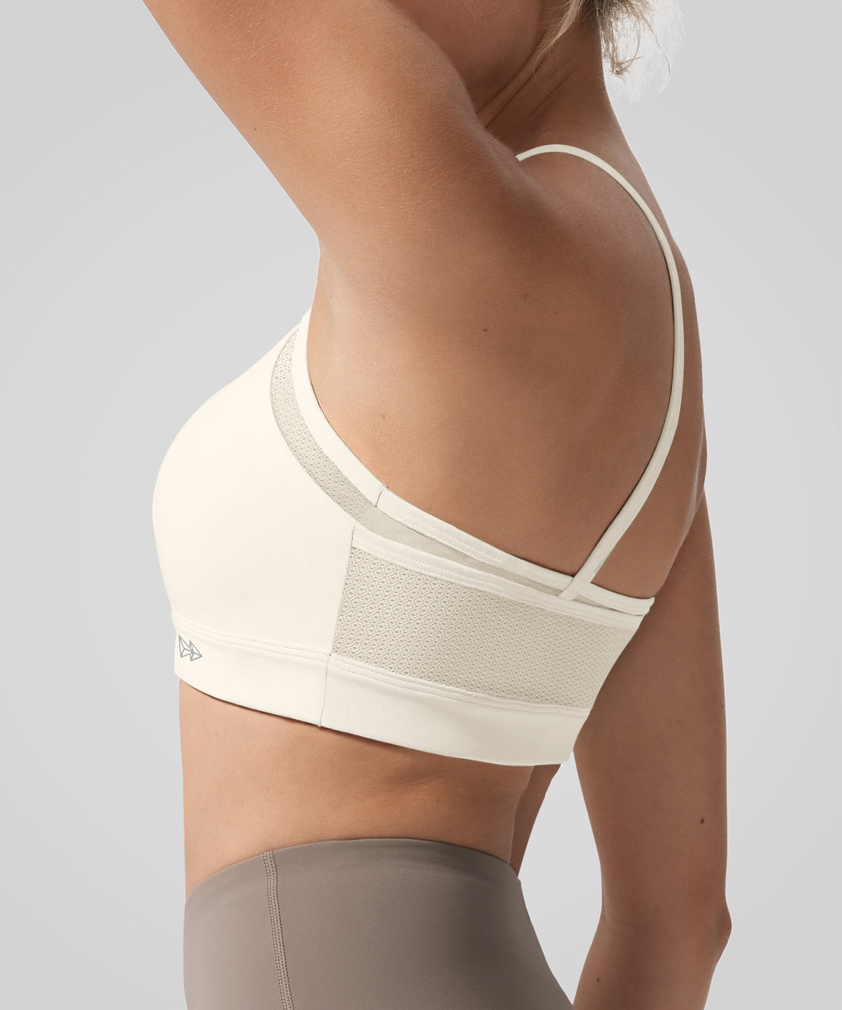 Anywhere Double Strap Sheer Mesh Yoga Bra| Women's Light Support Sports Bra