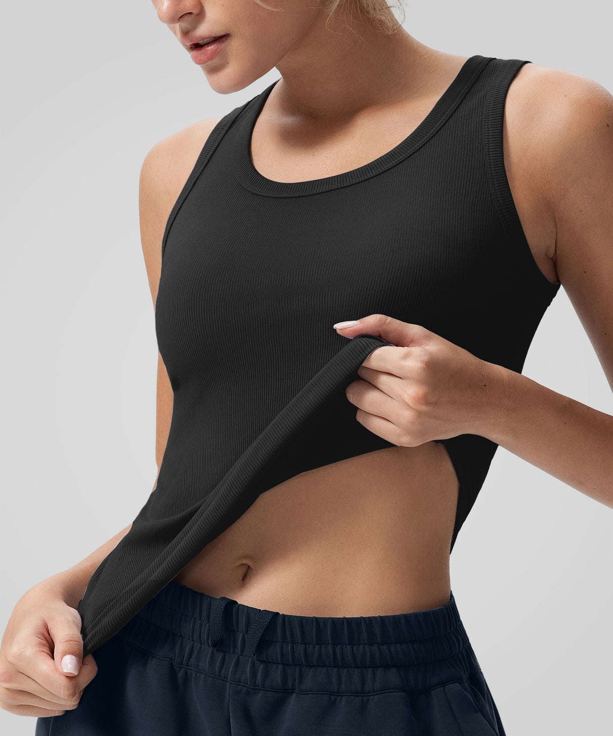 Anywhere Non-See-Through Soft Ribbed Tank| Women's Sports Tank
