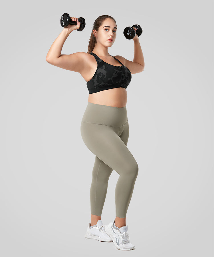 Enfold Zip Front Padded Running Bra | Women's High Support Sports Bra