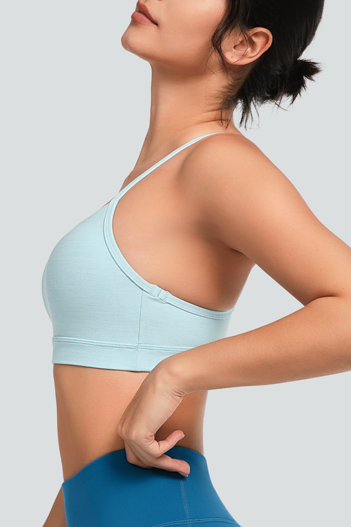 Anywhere™ Scoop Neckline Strappy Padded Yoga Bra | Women's Light Support Sports Bra